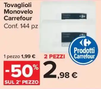 Carrefour Market Tovaglioli Monovelo Carrefour offerta