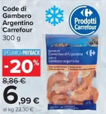 Carrefour Market Code di Gambero Argentino Carrefour offerta