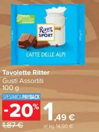 Carrefour Market Tavolette Ritter offerta