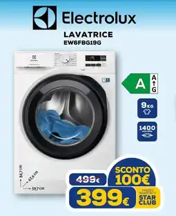 Euronics Electrolux LAVATRICE EW6FBG19G offerta