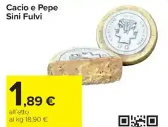 Carrefour Cacio e Pepe Sini Fulvi offerta