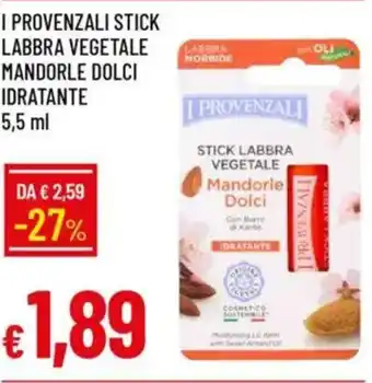 Galassia I provenzali stick labbra vegetale mandorle dolci idratante offerta