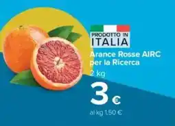 Carrefour Arance Rosse AIRC per la Ricerca offerta