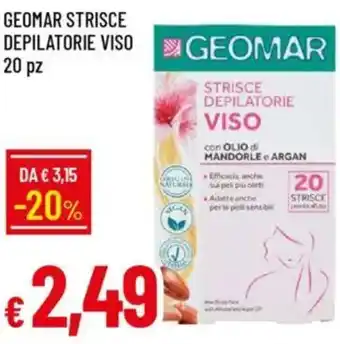 Galassia Geomar strisce depilatorie viso 20 pz offerta