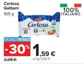 Carrefour Certosa Galbani offerta