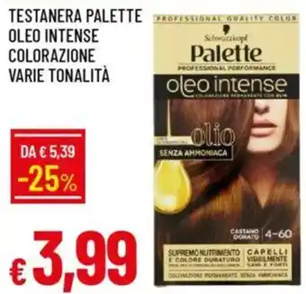 Galassia Testanera palette oleo intense colorazione varie tonalità offerta