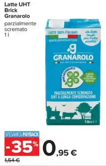 Carrefour Latte UHT Brick Granarolo offerta