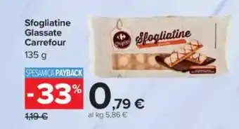 Carrefour Sfogliatine Glassate Carrefour offerta