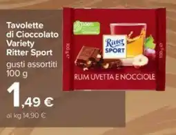 Carrefour Tavolette di Cioccolato Variety Ritter Sport offerta