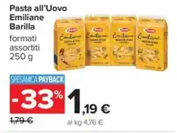 Carrefour Pasta all'Uovo Emiliane Barilla offerta