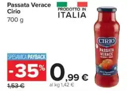 Carrefour Passata Verace Cirio offerta