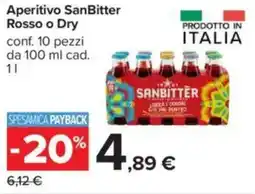 Carrefour Aperitivo SanBitter Rosso o Dry offerta