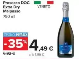 Carrefour Prosecco DOC Extra Dry Malpasso offerta