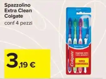 Carrefour Spazzolino Extra Clean Colgate offerta