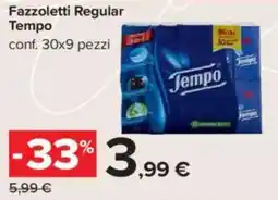 Carrefour Fazzoletti Regular Tempo offerta