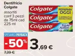 Carrefour Dentifricio Colgate offerta