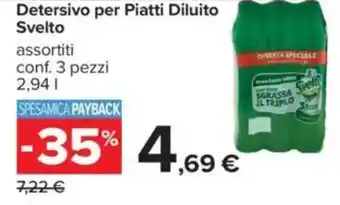 Carrefour Detersivo per Piatti Diluito Svelto offerta