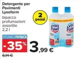 Carrefour Detergente per Pavimenti Lysoform offerta