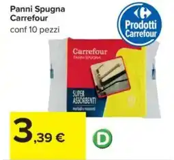 Carrefour Panni Spugna Carrefour offerta