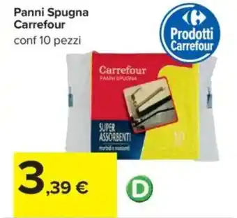 Carrefour Panni Spugna Carrefour offerta