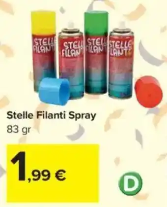 Carrefour Stelle Filanti Spray offerta