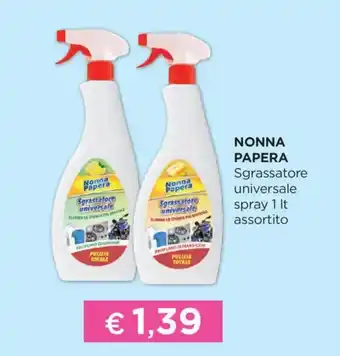 Acqua & Sapone NONNA PAPERA Sgrassatore universale spray offerta