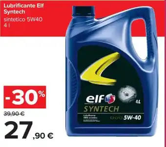 Carrefour Lubrificante Elf Syntech offerta