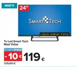 Carrefour Tv Led Smart Tech Mod Vidaa offerta