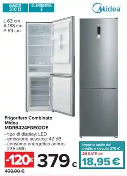 Carrefour Frigorifero Combinato Midea MDRB424FGE02OE offerta