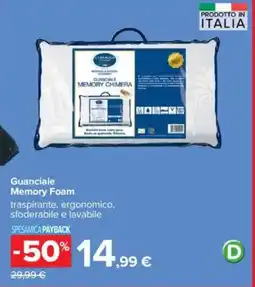 Carrefour Guanciale Memory Foam offerta