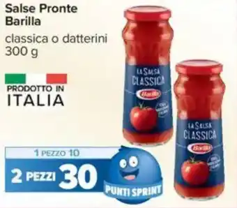 Carrefour Salse Pronte Barilla offerta