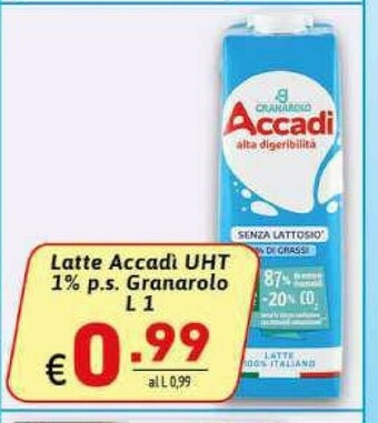 Ipercarni Latte granarolo offerta