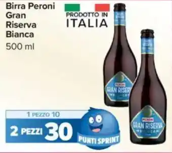 Carrefour Birra Peroni Gran Riserva Bianca offerta