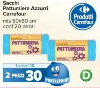 Carrefour Sacchi Pattumiera Azzurri Carrefour offerta