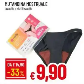 Galassia Mutandina mestruale lavabile e riutilizzabile offerta