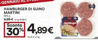 Coop Superstore Hamburger di suino MARTINI offerta