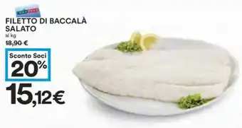 Coop Superstore Filetto di baccalà salato offerta