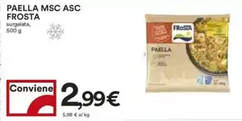 Coop Superstore Paella msc asc FROSTA offerta