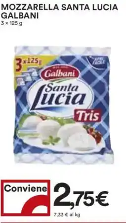 Coop Superstore Mozzarella santa lucia GALBANI offerta