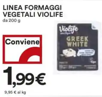 Coop Superstore Linea formaggi vegetali VIOLIFE offerta