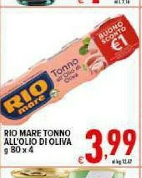 Iper Triscount Tonno rio mare offerta