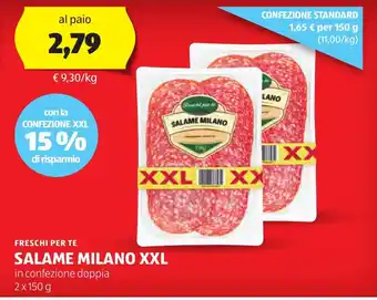 ALDI Freschi per te salame milano xxl offerta