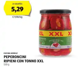 ALDI Cucina nobile peperoncini ripieni con tonno xxl offerta