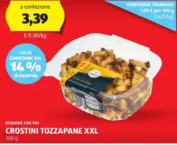 ALDI Regione che vai crostini tozzapane xxl offerta