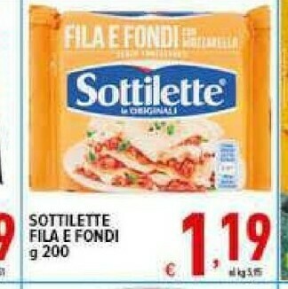 Iper Triscount Sottilette offerta