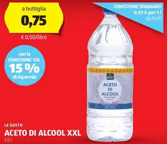 ALDI Le gusto aceto di alcool xxl offerta