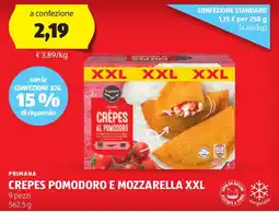 ALDI Primana crepes pomodoro e mozzarella xxl offerta