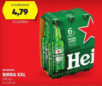 ALDI Heineken birra xxl offerta