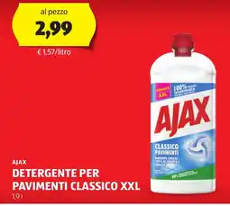 ALDI Ajax detergente per pavimenti classico xxl offerta