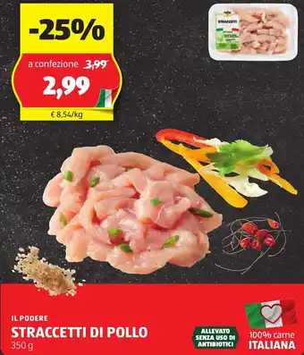 ALDI Il podere straccetti di pollo offerta